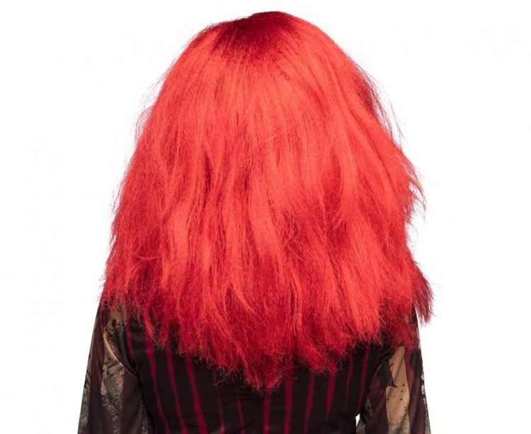 Peruka Czerwona Pani Klaun Przebranie Halloween Impreza