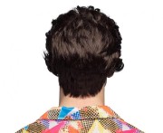 Peruka Męska z Wąsami Vance Lata 80 Przebranie Strój Karnawał