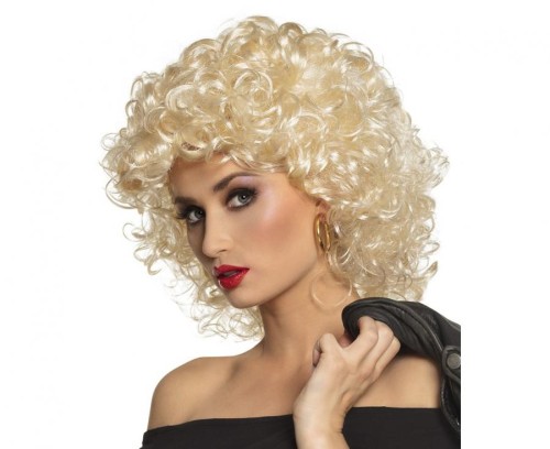 Peruka Afro Blond Kręcone Loki Przebranie Blondynka Sandy