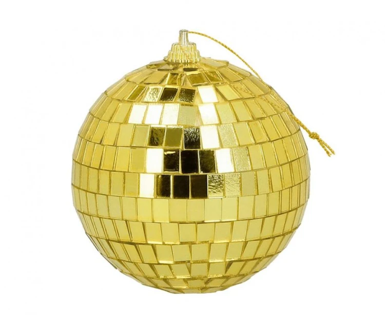 Kula złota Disco Imprezowa Stroboskop Złoty Party 8 cm 6 szt