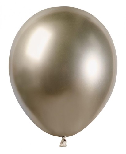 Balony lateksowe chromowane shiny 5" 13 cm szampańskie 100 szt.