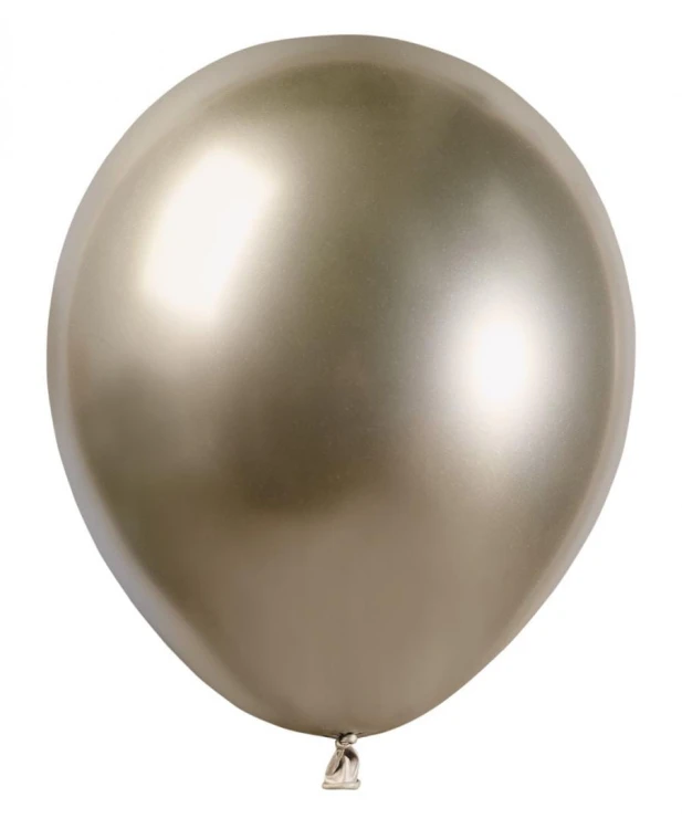 Balony lateksowe chromowane shiny 5" 13 cm szampańskie 100 szt.