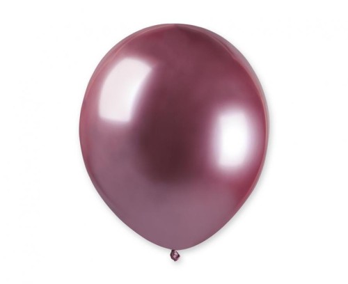 Balony lateksowe chromowane shiny 5" 13 cm różowe 100 szt.