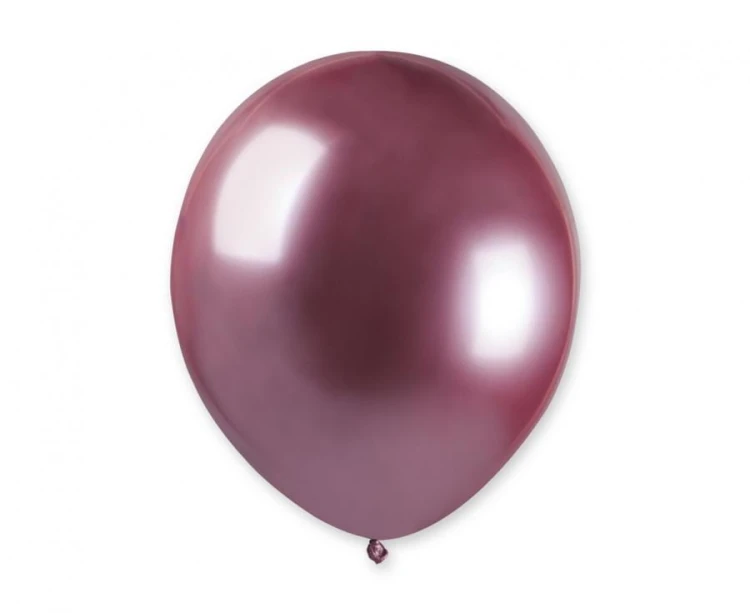 Balony lateksowe chromowane shiny 5" 13 cm różowe 100 szt.