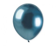 Balony lateksowe chromowane shiny 5" 13 cm niebieskie 100 szt.