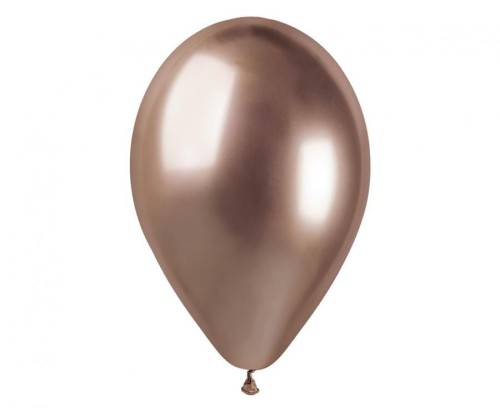 Balony lateksowe chromowane shiny 13 cali 33 cm różowo-złote 50 szt.