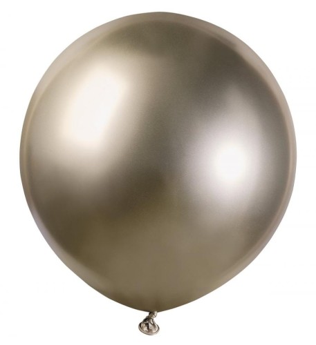 Balony lateksowe chromowane shiny 19 cali 48 cm szampańskie 25 szt.