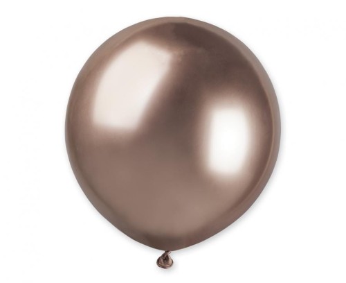 Balony lateksowe chromowane shiny 19 cali 48 cm różowo-złote 25 szt.