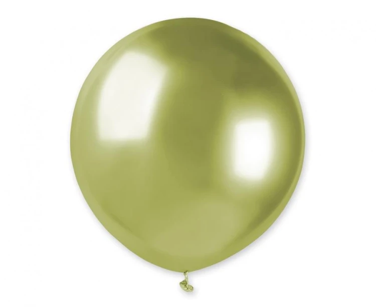 Balony lateksowe chromowane shiny 19" 48 cm zieleń kiwi 25 szt.
