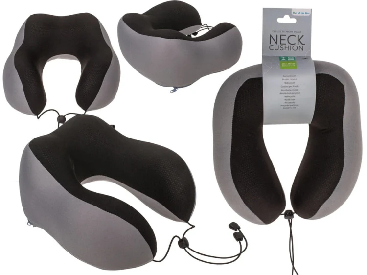 Poduszka na Szyję Rogal z Pianki Memory Deluxe podróżna z pamięcią kształtu .jpg