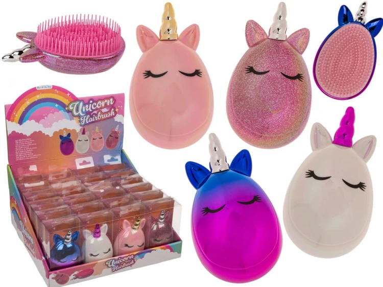 Szczotka do Włosów Jednorożec dziecięca dla dzieci Mix wzorów .jpg