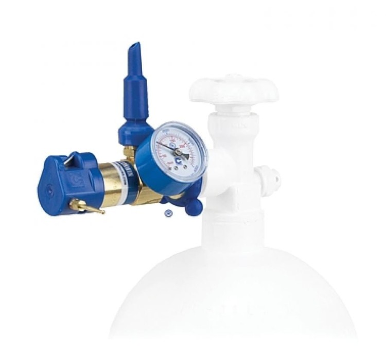 Reduktor Tilt z manometrem igłą i nożykiem WP 200bar