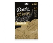 Balony Beauty&Charm platynowe 12" 50 szt. 30 cm szampańskie