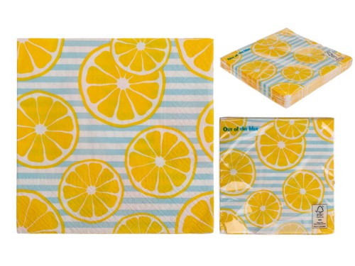 Serwetki Papierowe Cytryny 33x33 cm 3-warstowe 20 szt. .jpg