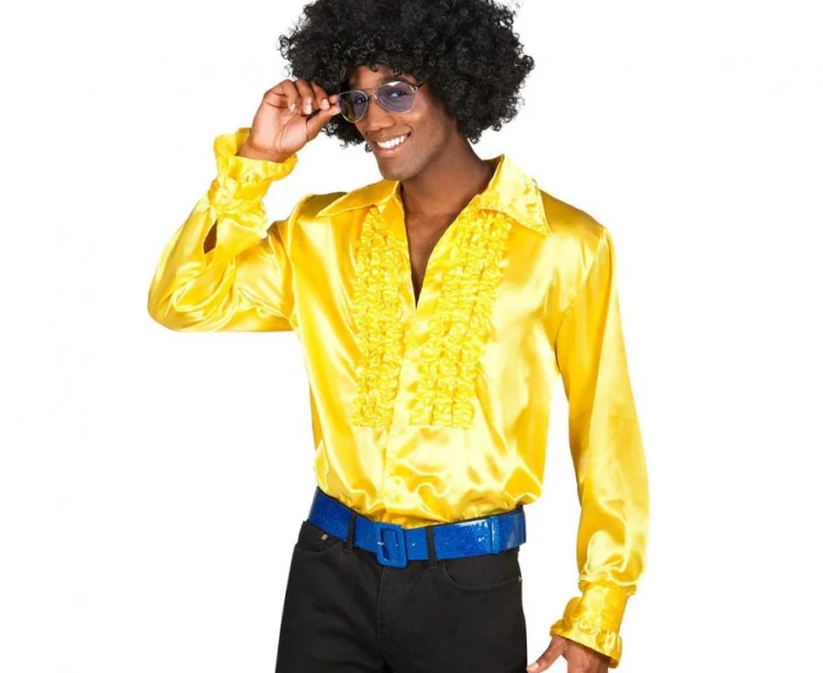 Koszula Party żółta rozm. XL imprezowa na imprezę Przebranie Strój