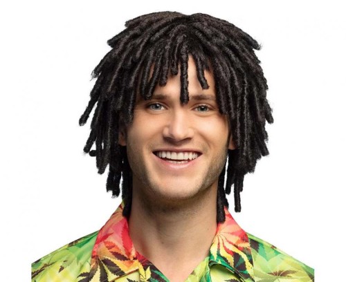 Peruka krótkie dredy Levi brązowa na Imprezę