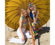 Zestaw Hippie Przebranie Strój Hipiska opaska kolczyki bransoletka