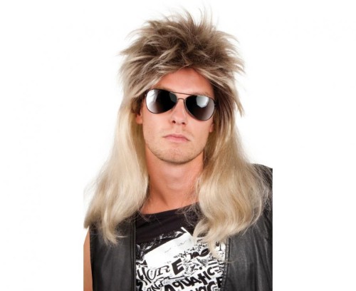 Peruka Ryan długie blond włosy Rockendrolowiec