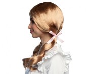 Peruka Uczennicy blond włosy z kucykami na Imprezę