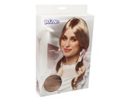 Peruka Uczennicy blond włosy z kucykami na Imprezę