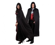 Peleryna dla dorosłych Dusk 180 cm, czarna Mroczna Przebranie