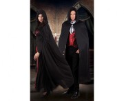 Peleryna dla dorosłych Dusk 180 cm, czarna Mroczna Przebranie