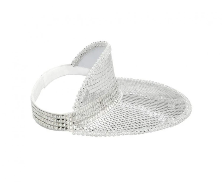 Czapa z daszkiem Sun visor Disco srebrna Uniwersalna