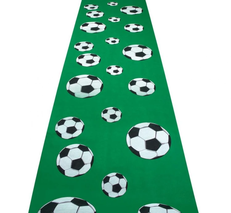 Dywan Piłka Nożna Football Piłkarski z Piłkami Party Impreza Ozdoba 450x60 cm