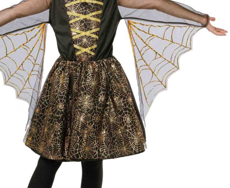 STRÓJ PAJĘCZA KSIĘŻNICZKA KOSTIUM PAJĄK WIEDŹMA PRZEBRANIE CZAROWNICA HALLOWEEN 120/130