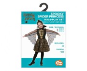 STRÓJ PAJĘCZA KSIĘŻNICZKA KOSTIUM PAJĄK WIEDŹMA PRZEBRANIE CZAROWNICA HALLOWEEN 120/130