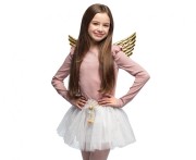 Strój Aniołka Kostium Anioła dla Dzieci Złoty Bal Świętych Jasełka