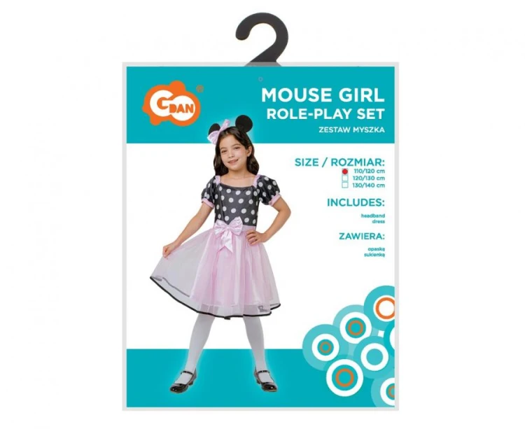 Strój Myszki Minnie Przebranie Myszka Mini Kostium 110/120 cm