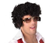 Peruka Elvis czarna Włosy Króla fryzura