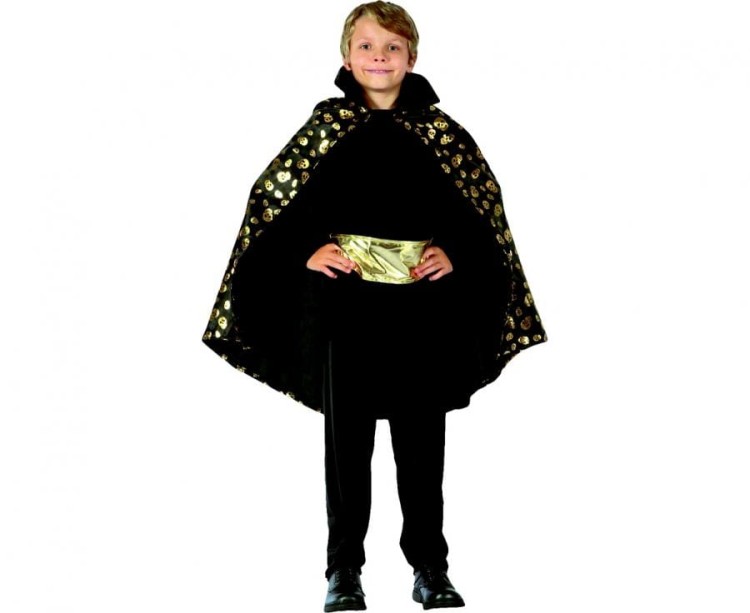 Zestaw Złoty Wampir Przebranie Strój dla dzieci rozm. 120/130 cm