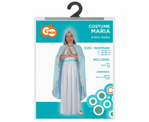 Zestaw dla dzieci Maria Przebranie Strój Szopka rozm. 120/130 cm