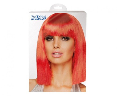 Peruka Dance neonowa czerwień Włosy na Imprezę