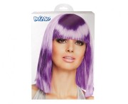 Peruka Dance neonowy fiolet na Imprezę włosy