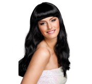 Peruka Chique czarna długie włosy