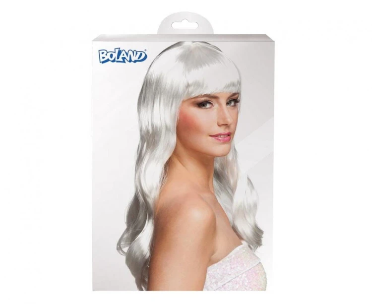 Peruka Chique biała długie włosy