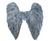 Skrzydła anioła 65 x 65 cm ciemne niebieskie Przebranie