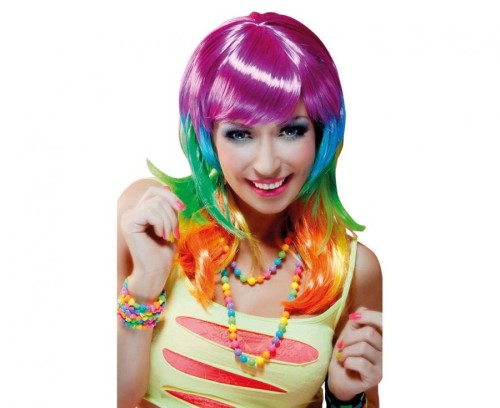 Peruka Kandy Kolorowe Włosy na Imprezę 50 cm
