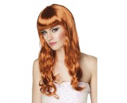 Peruka Elegancka Dziewczyna miedziana Długie Włosy
