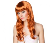 Peruka Elegancka Dziewczyna miedziana Długie Włosy