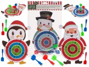 Świąteczna Gra Rzutki Zestaw z 3 Magnetyczna Bałwan Mikołaj Pingwin 2.jpg