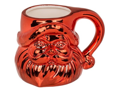 Kubek Świąteczny w Kształcie Głowy Mikołaja błyszczący metaliczny 1.jpg