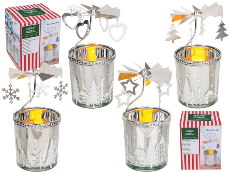 Świąteczna Karuzela na Podgrzewacze Magiczna Dekoracja na Boże Narodzenie 2.jpg