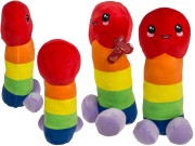 Pluszowy Penis Tęczowy Słodka Zabawka na Wieczór Panieński Maskotka .jpg