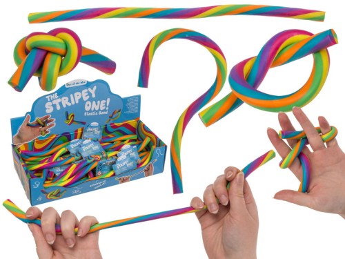 Tęczowy Elastyczny Wałek do Rozciągania Kolorowy Sznurek antystresowy 2.jpg