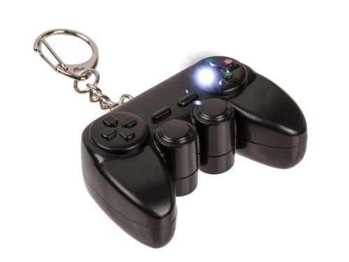 Metalowy Brelok Kontroler gier z Efektami Świetlnymi i Dźwiękowymi Świecący 1.jpg