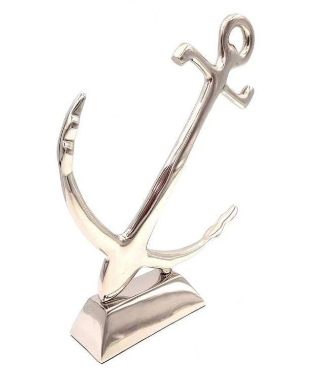 Duża Kotwica Metalowa 35 cm Figurka Dekoracja w Stylu Marynistycznym  (1).jpg